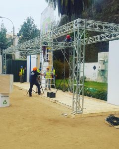 Montaje estructuras en Vina